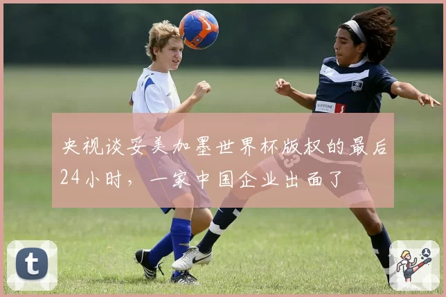 央视谈妥美加墨世界杯版权的最后24小时，一家中国企业出面了